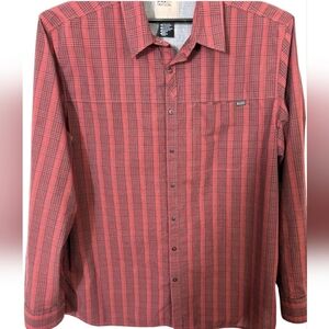 5.11 Tactical Red and Black Plaid Button Down Shirt